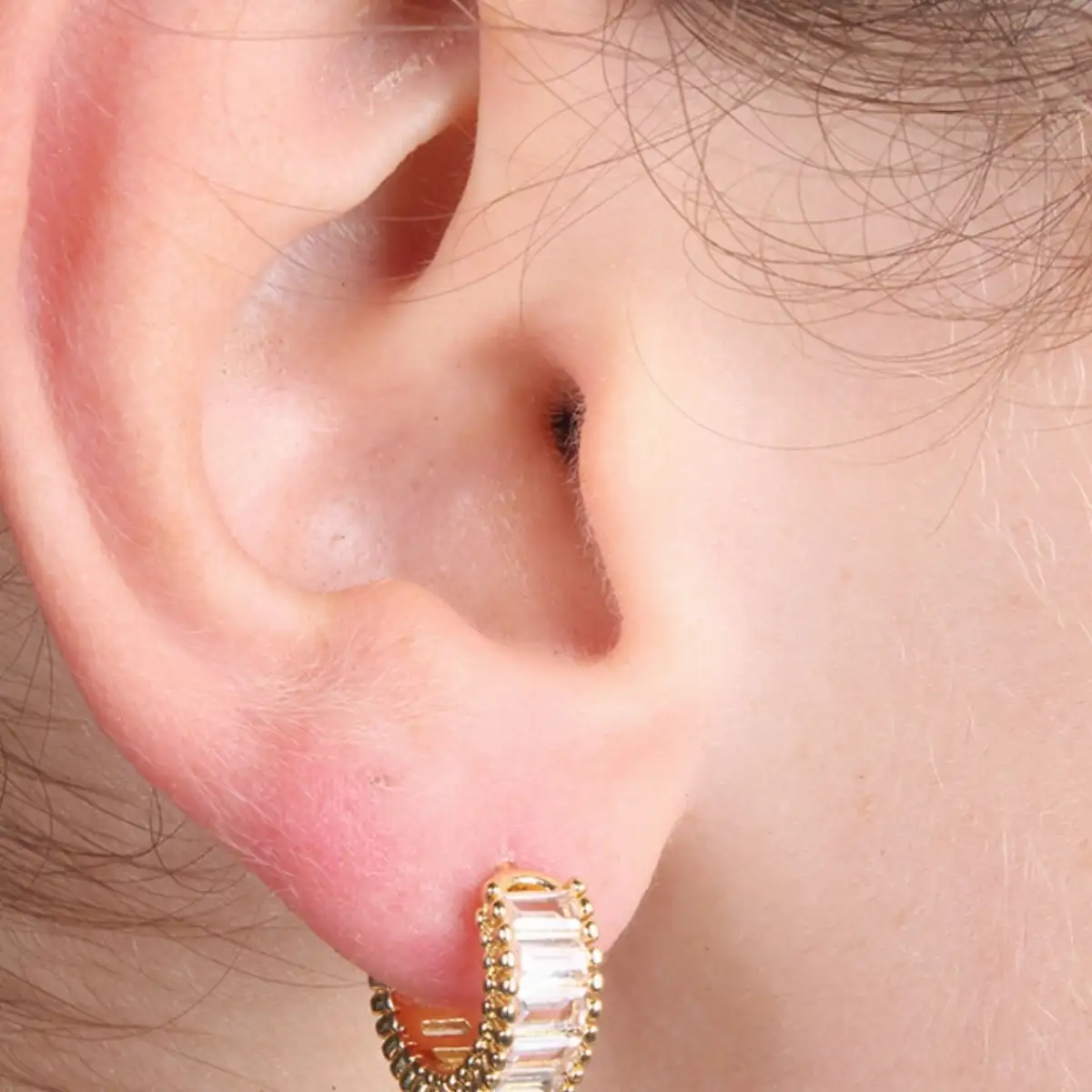 Boucles d’oreilles Crico Strass