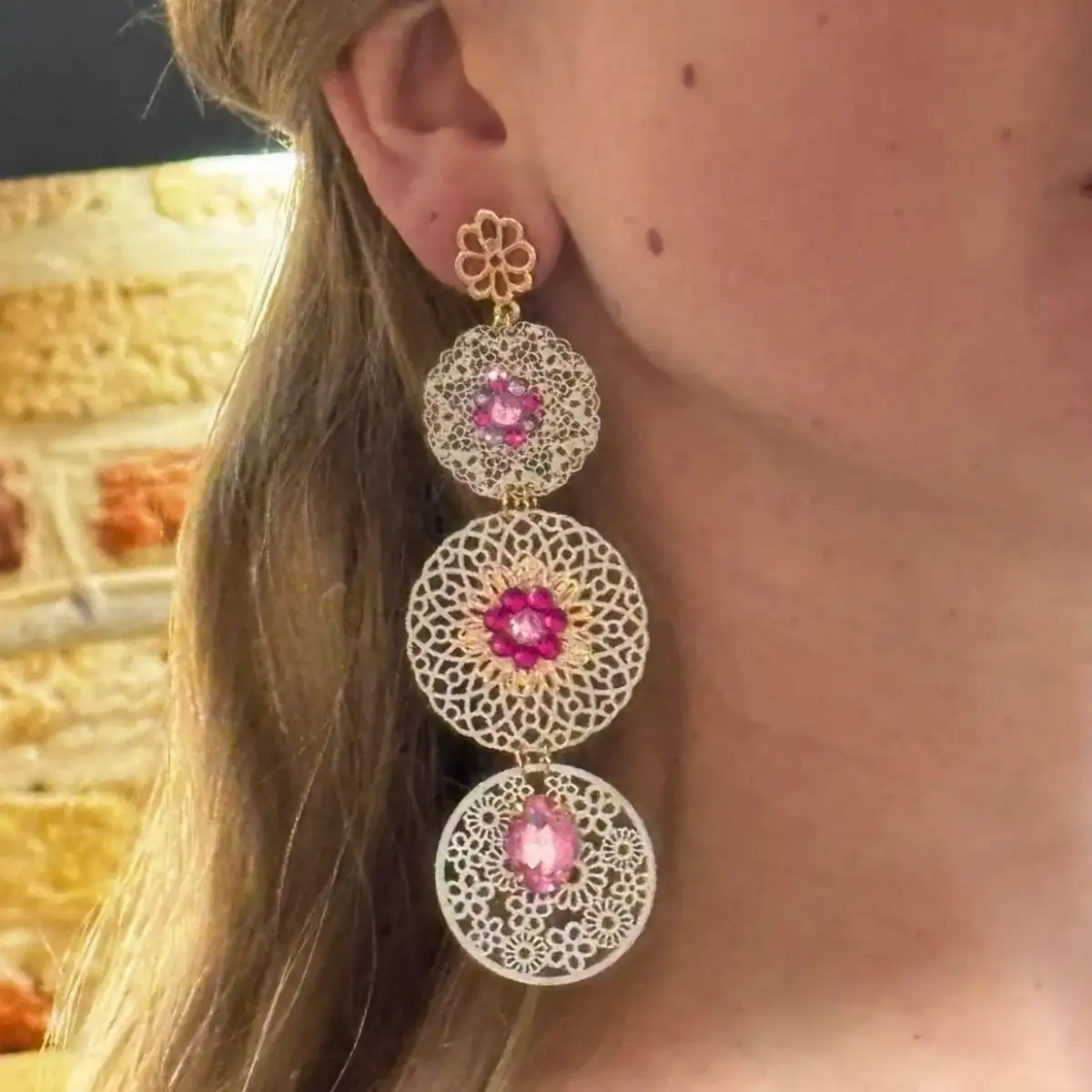 Boucles d’oreilles Fleurose