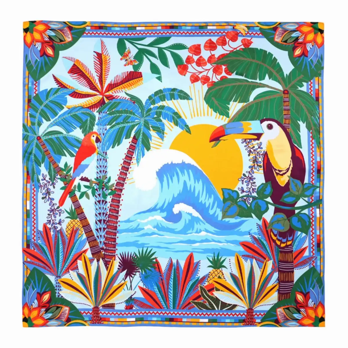 Foulard Petit Hawaï Bleu