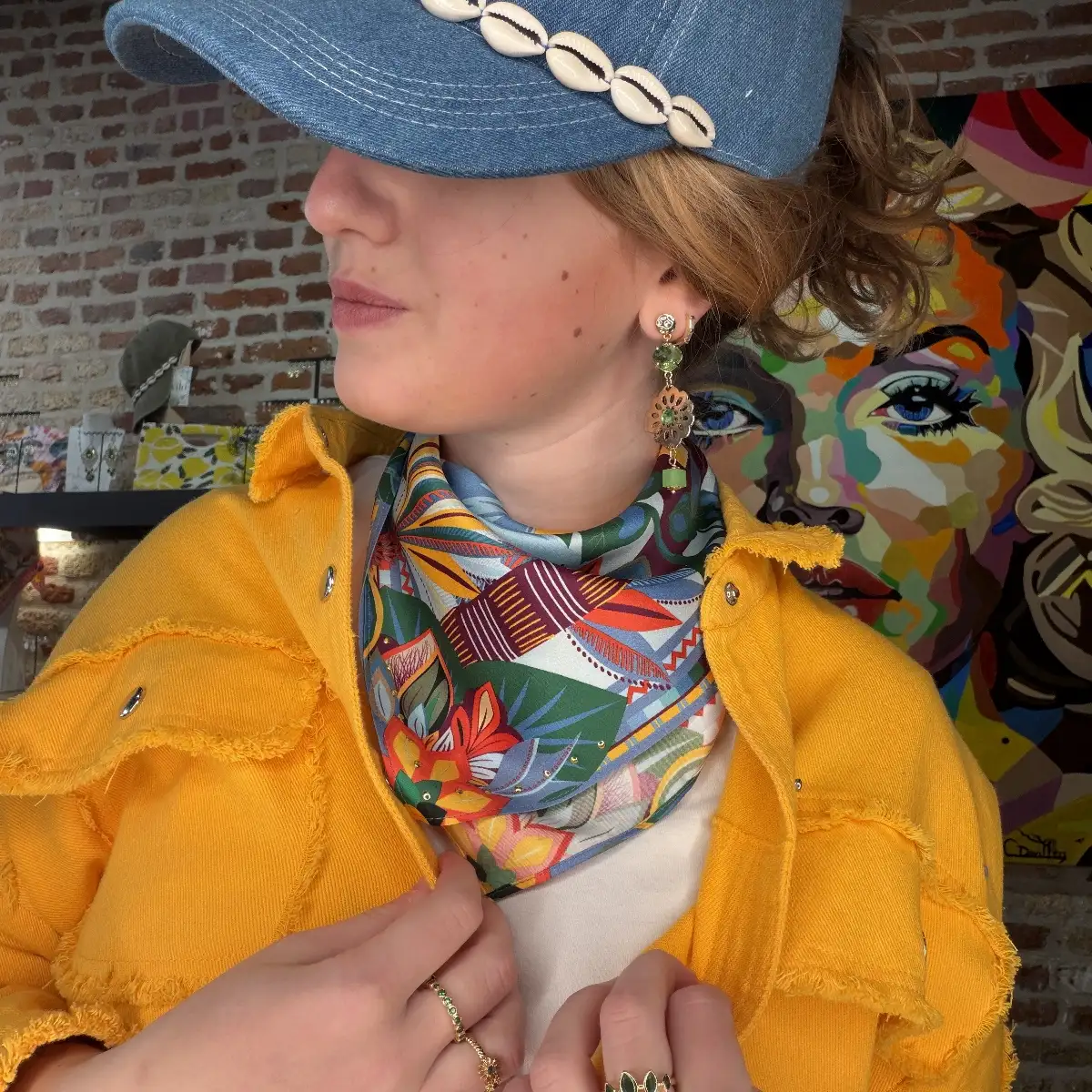 Foulard Petit Hawaï Bleu