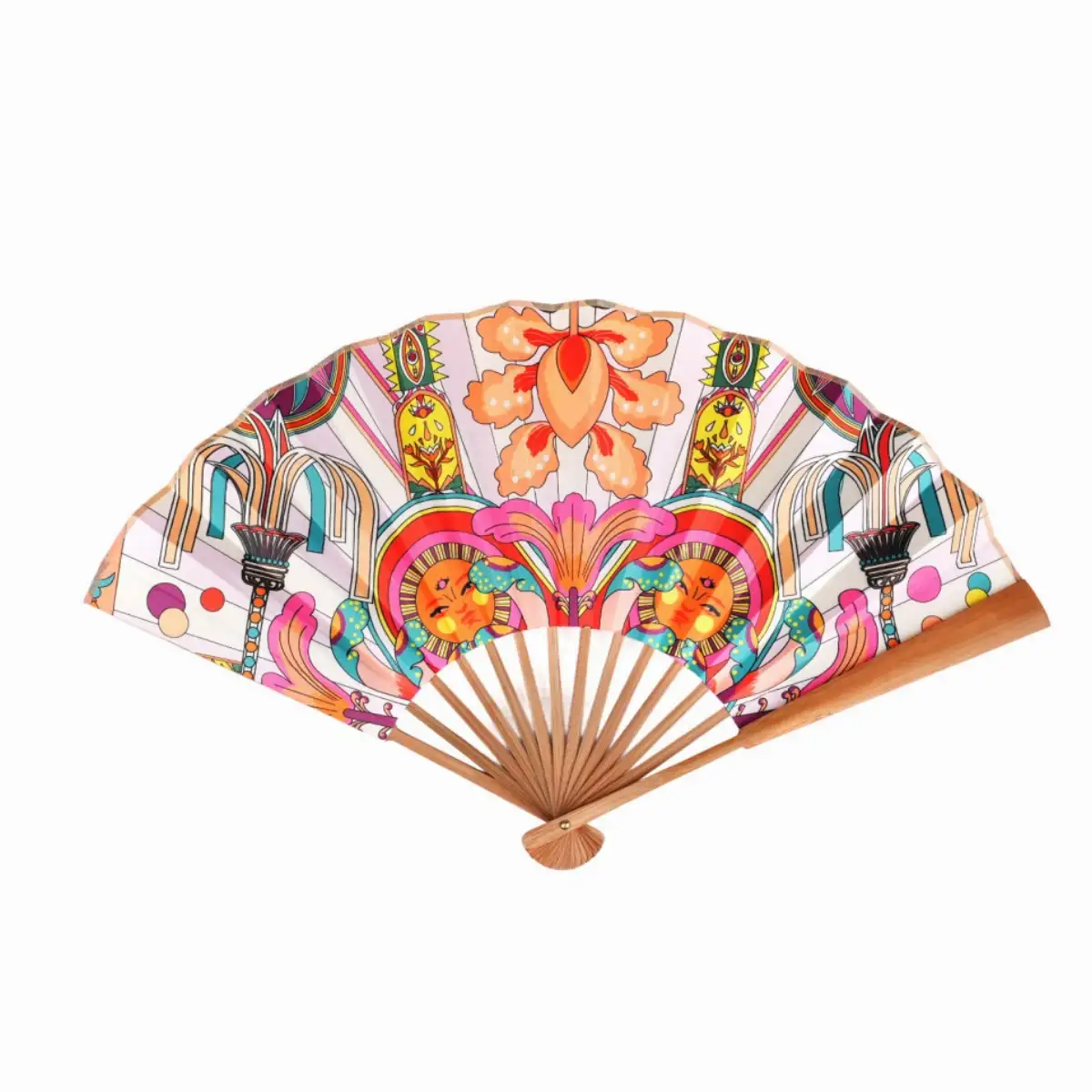 Éventail Fanfun Rose