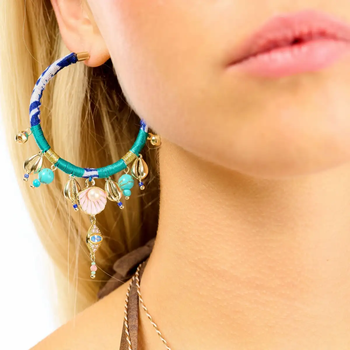 Boucles d'oreilles Payott Bleu