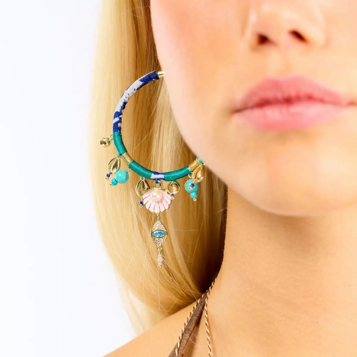 Boucles d'oreilles Payott Bleu