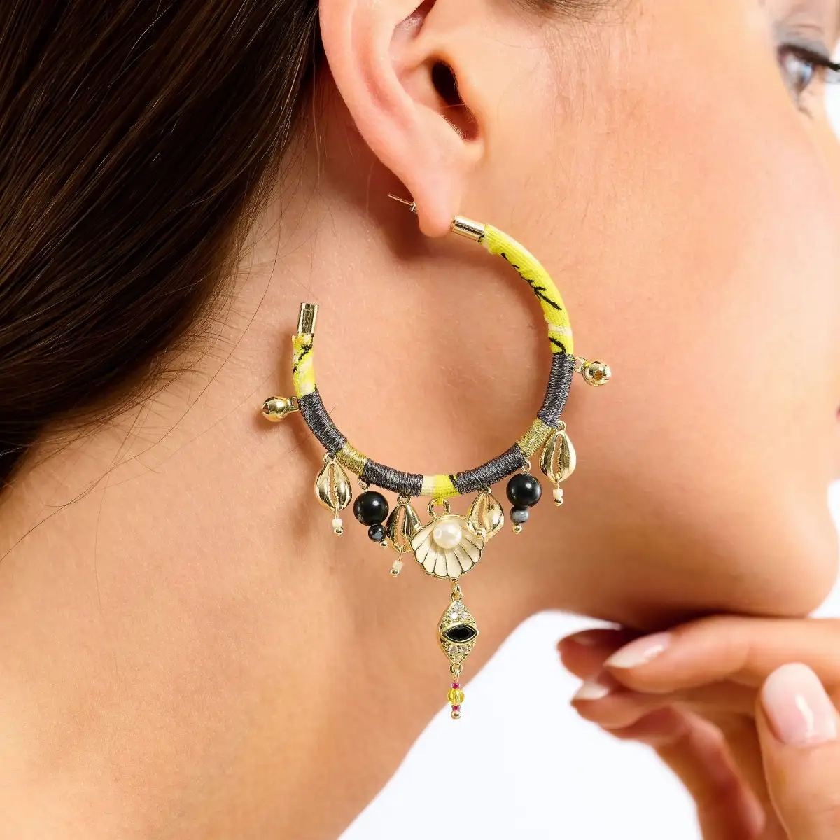 Boucles d'oreilles Payott Jaune