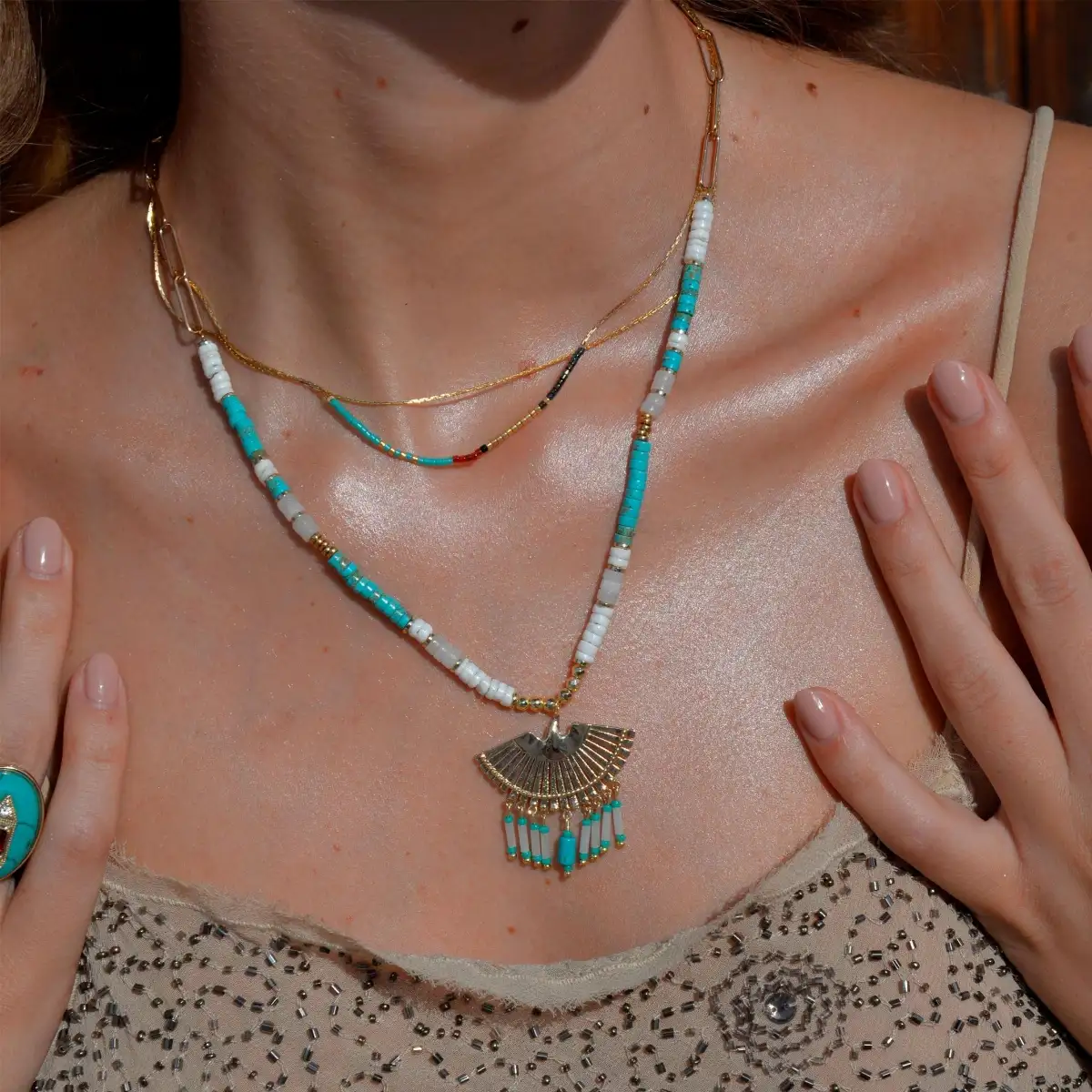 Collier Aloni Turquoise